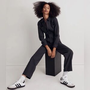 Madewell Brushed Canvas Belted Jumpsuit